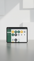 Odoo platform dashboard for tablet